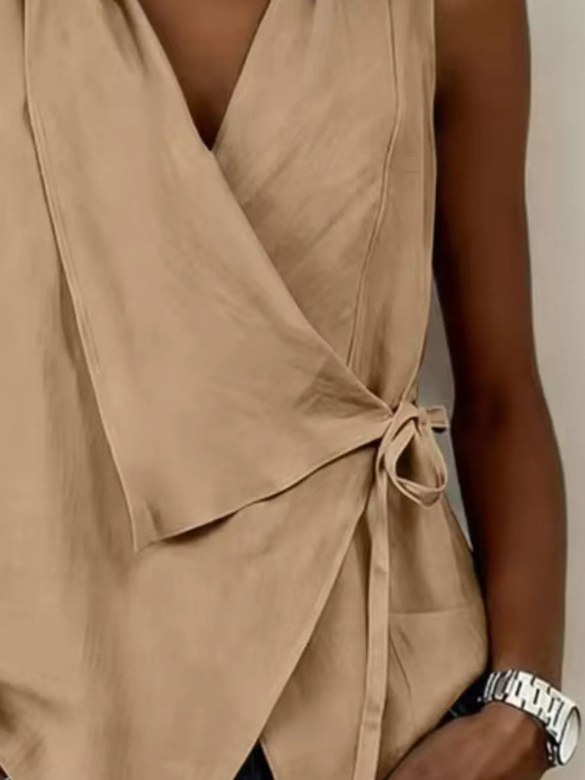 Tie Detail Sleeveless Top (2)