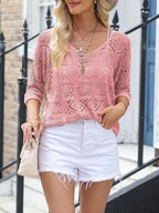 Loose Fit Crochet Knit Cover-up (11)