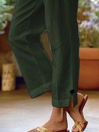 Full Size Casual Wide-leg Pants Plus (10)