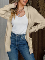 Open Front Long Sleeve Sweater Cardigan