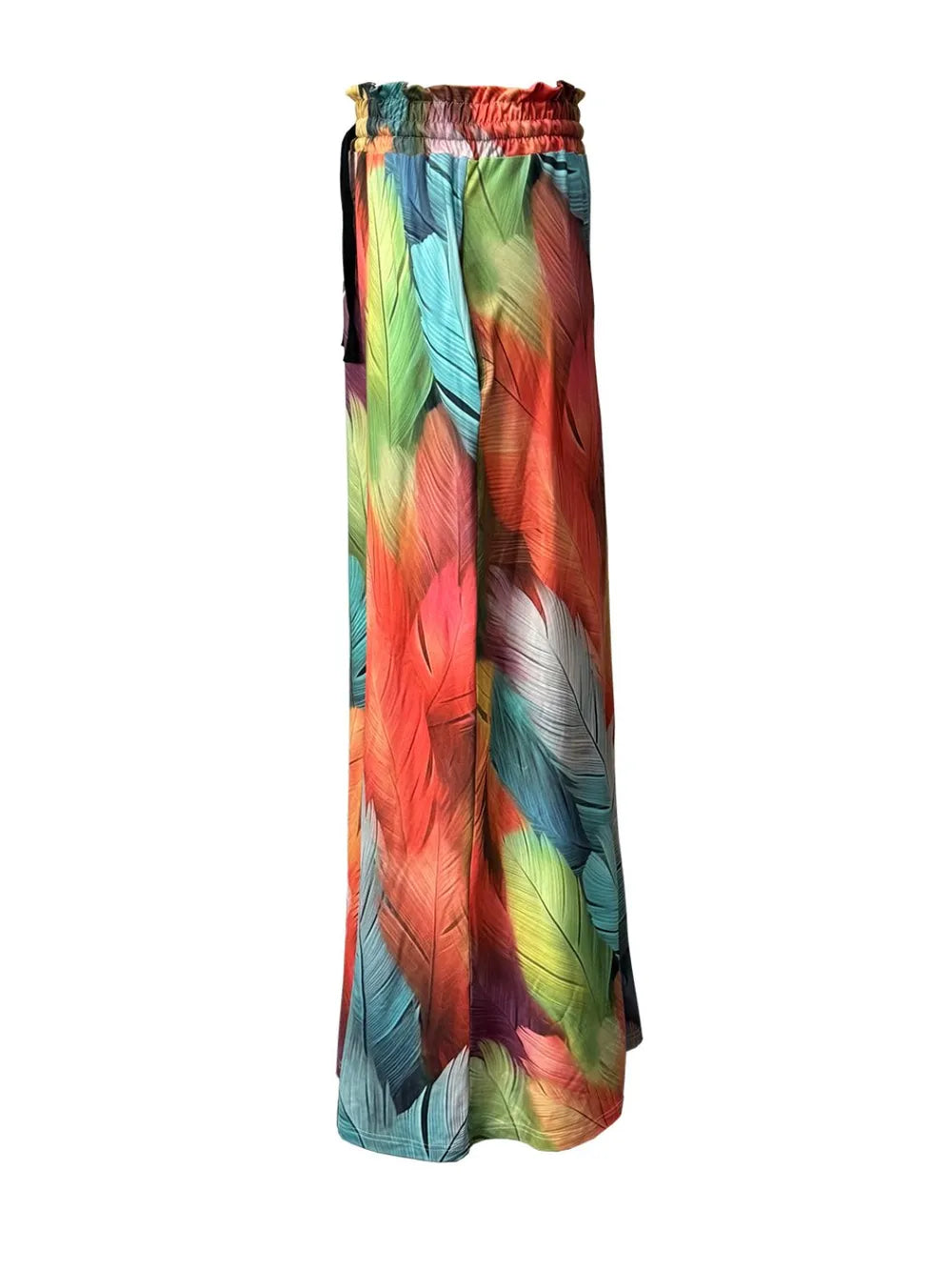 Printed Maxi Skirt Pockets (4)