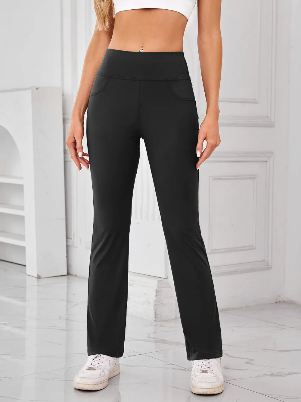 High Waist Active Pants Pockets (9)