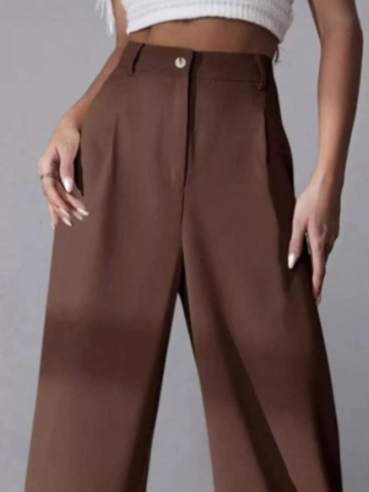 Wide Leg Pleated Pants (9)