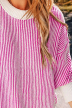 Round Neck Dropped Shoulder Sweater (10)