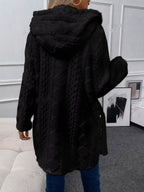 Hooded Button-down Fleece Outerwear (8)