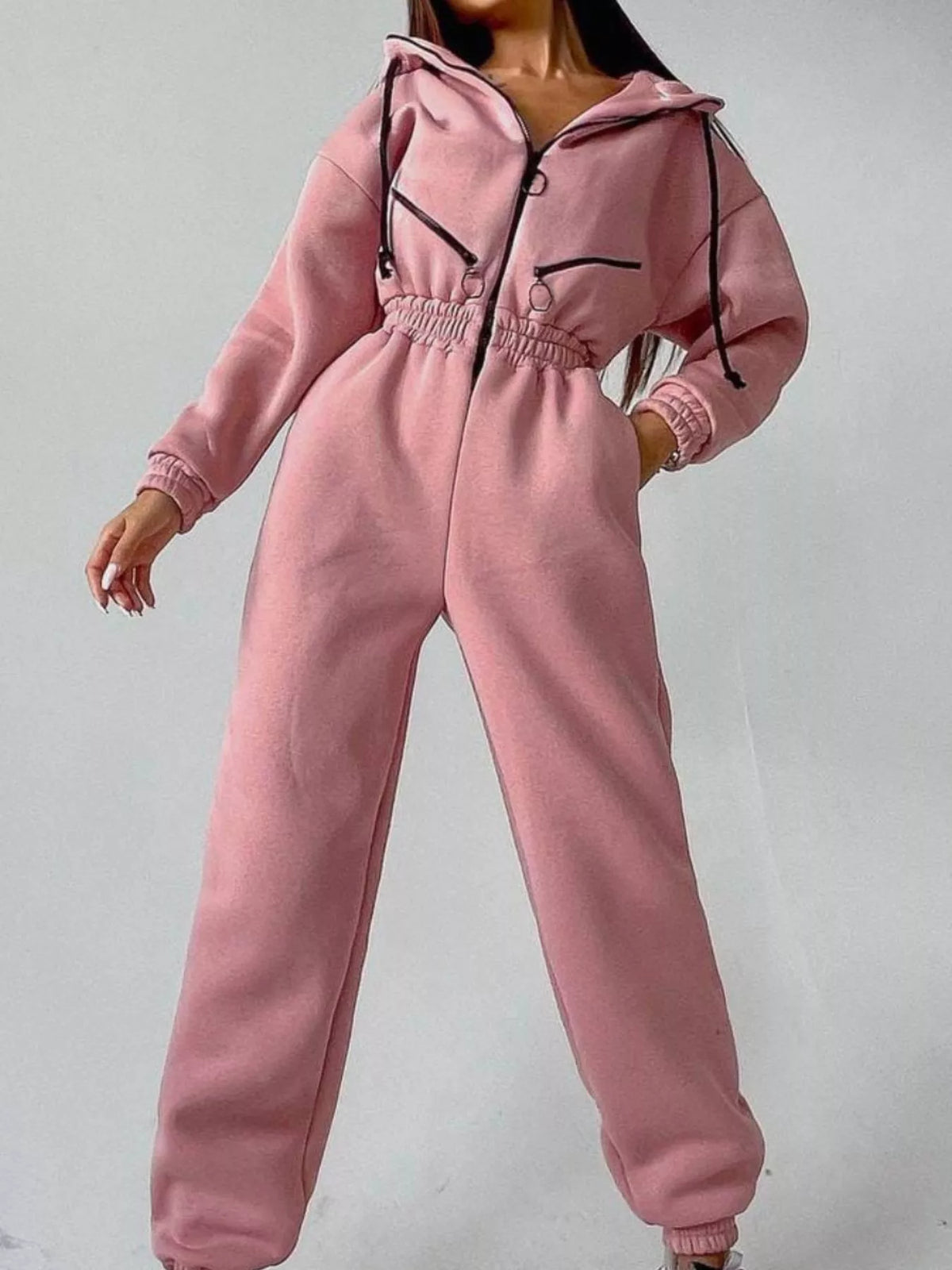Hooded Zip-up Long Sleeve Jumpsuit (27)