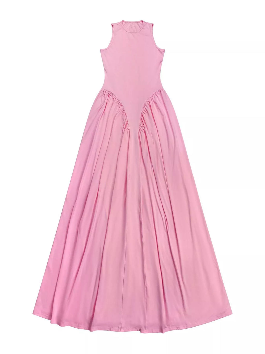 Sleeveless O-neck Maxi Dress (7)