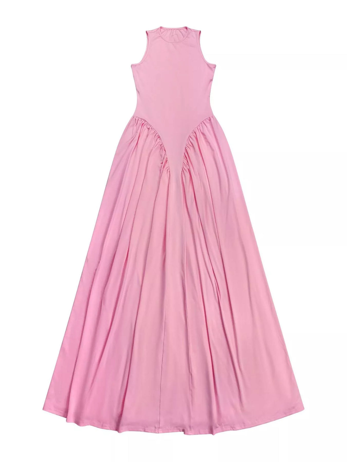 Sleeveless O-neck Maxi Dress (7)