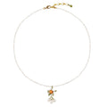 Fresh Orange Flower Necklace Collar Chain variant CJLX190907801AZ