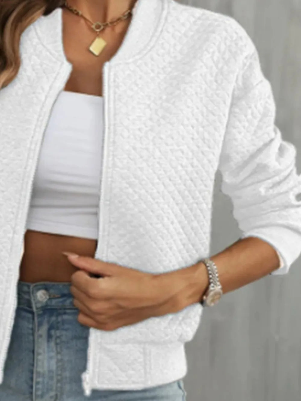 Zip Up Long Sleeve Jacket (22)