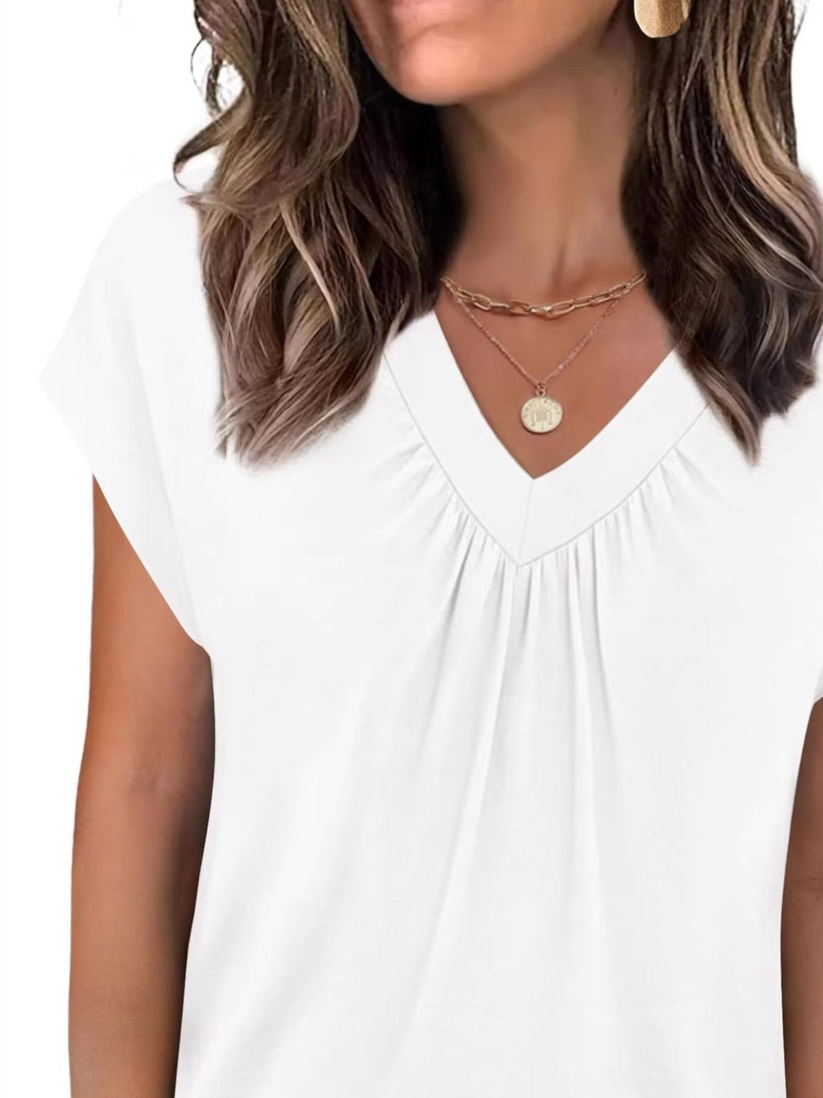 V-neck Relaxed Fit T-shirt (8)