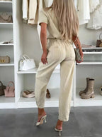 Vintage Wash Short Sleeve Denim Jumpsuit (8)