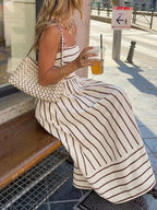 Cutout Back Striped Maxi Dress (12)
