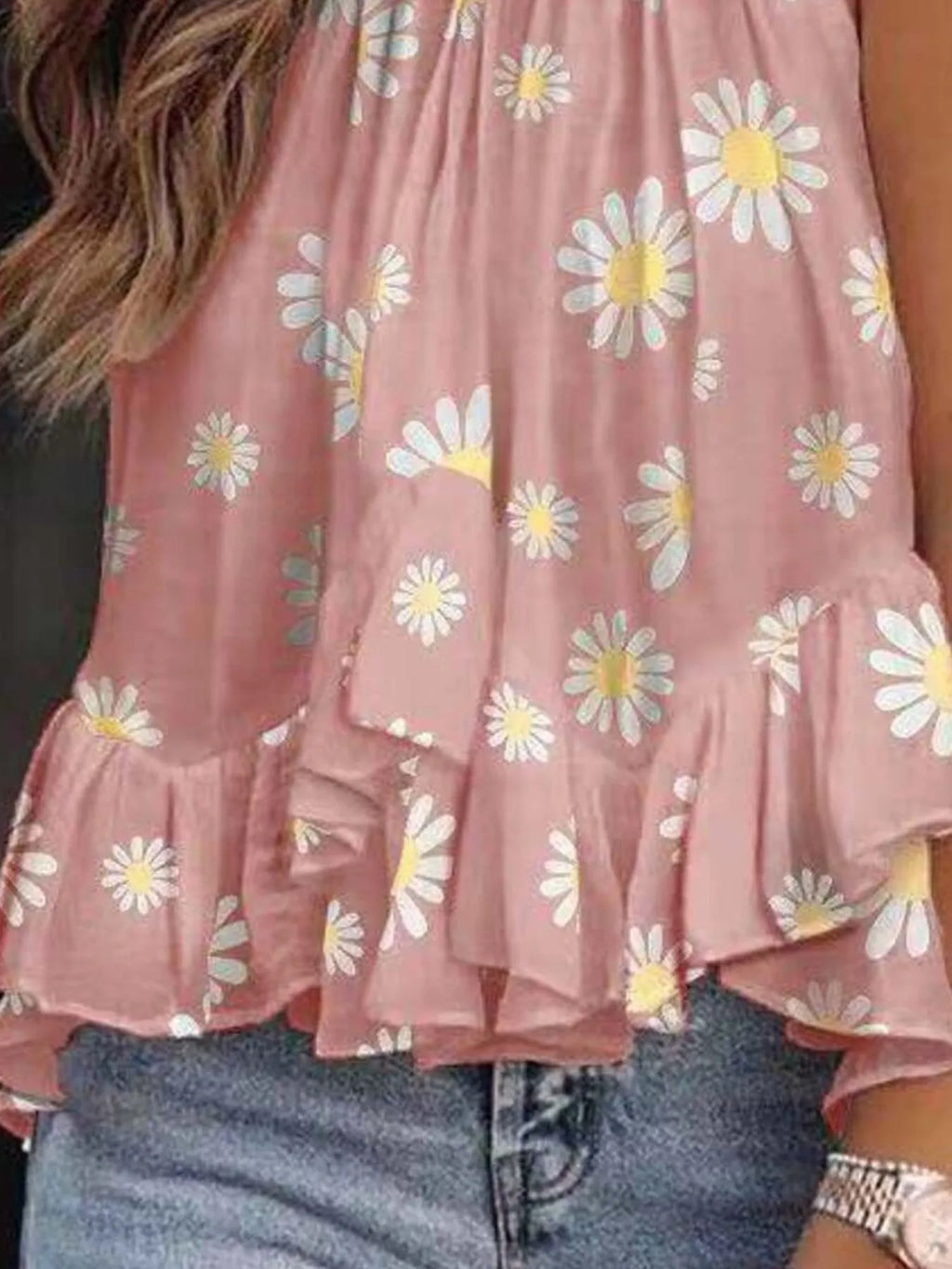 Ruffled Printed Halter Neck Cami Top (21)