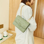 Cross Stitch Thread One Shoulder Messenger Chain Square Bag photo 3
