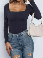 Square Neck Long Sleeve Bodysuit (11)