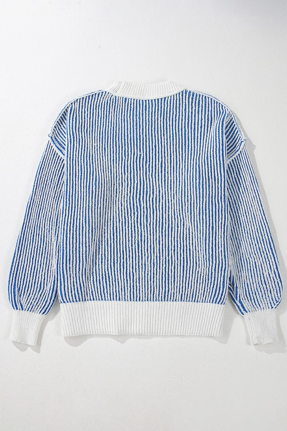Round Neck Dropped Shoulder Sweater (4)