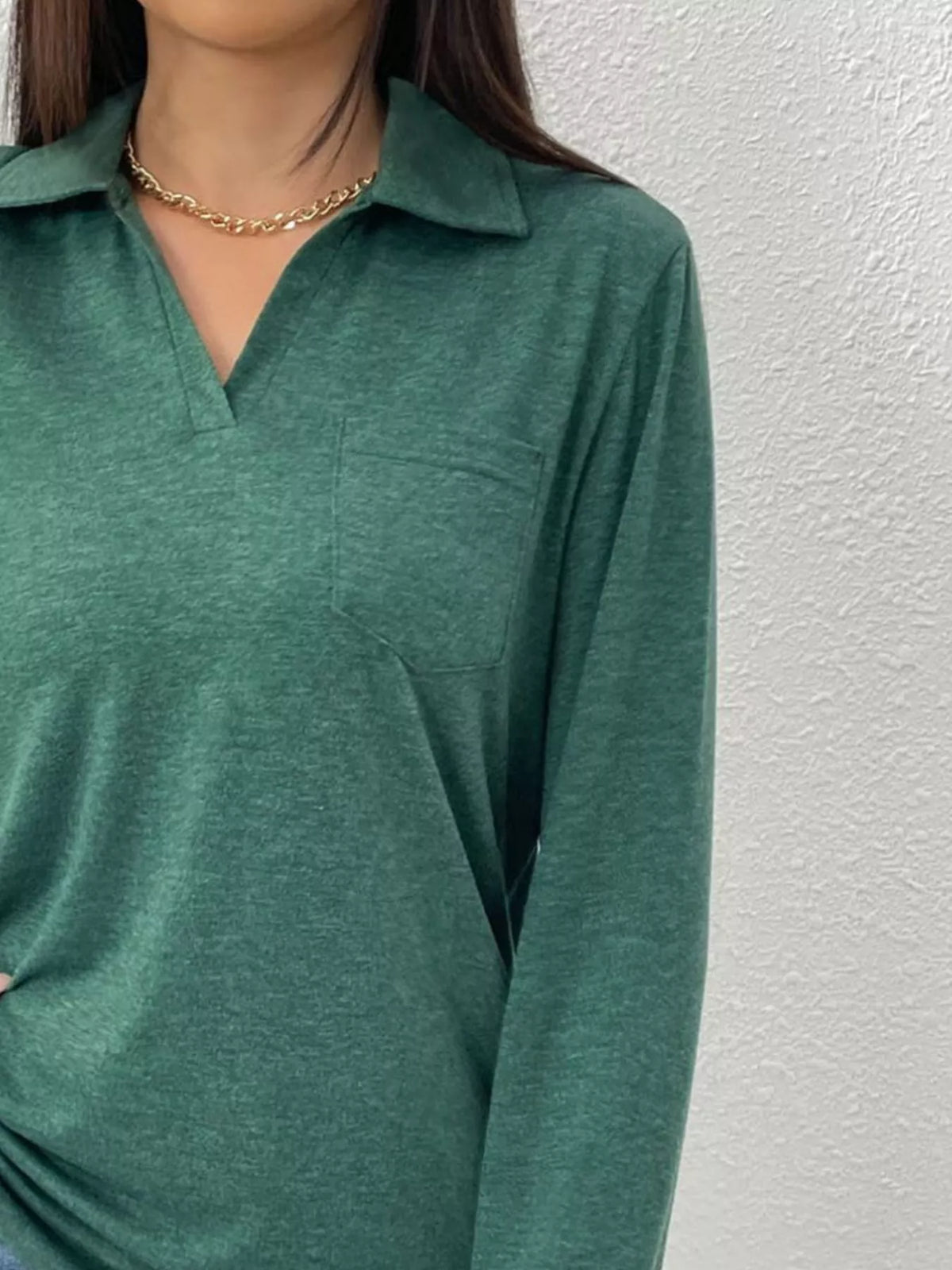 Casual Long Sleeve Polo T-shirt (10)