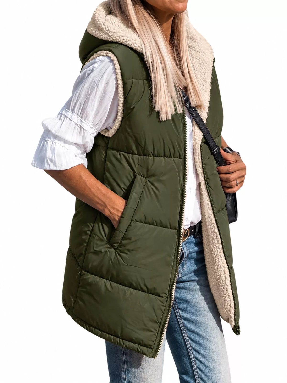 Full Size Hooded Sherpa-lined Puffer Vest Coat Plus (13)