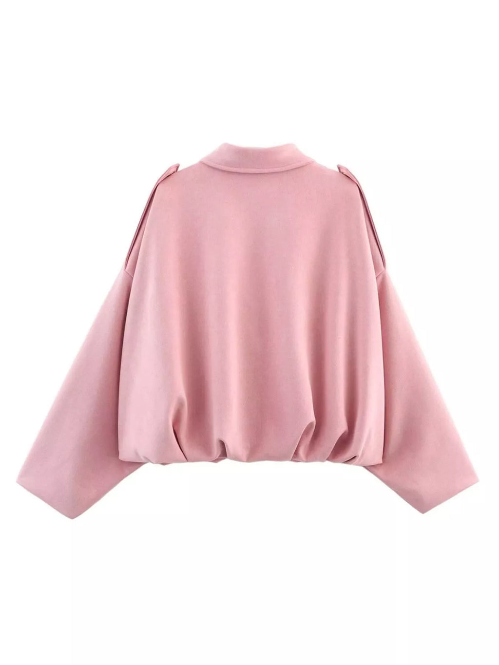 Collared Neck Dropped Shoulder Jacket (28)