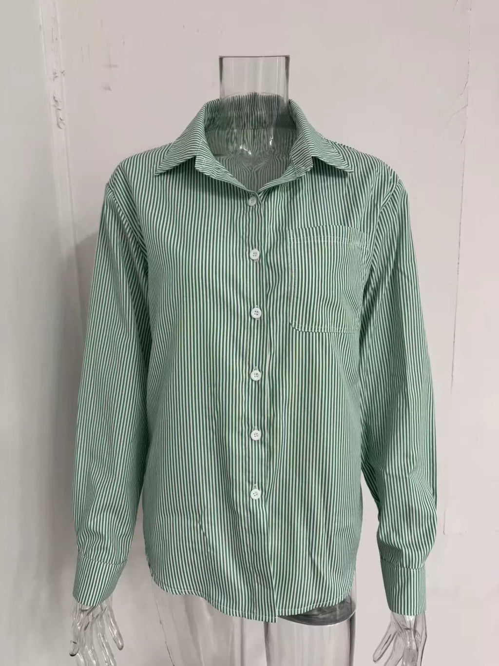 Striped Button-down Relaxed Fit Shirt (5)