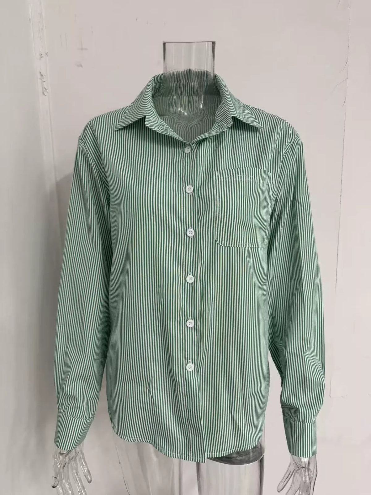 Striped Button-down Relaxed Fit Shirt (5)