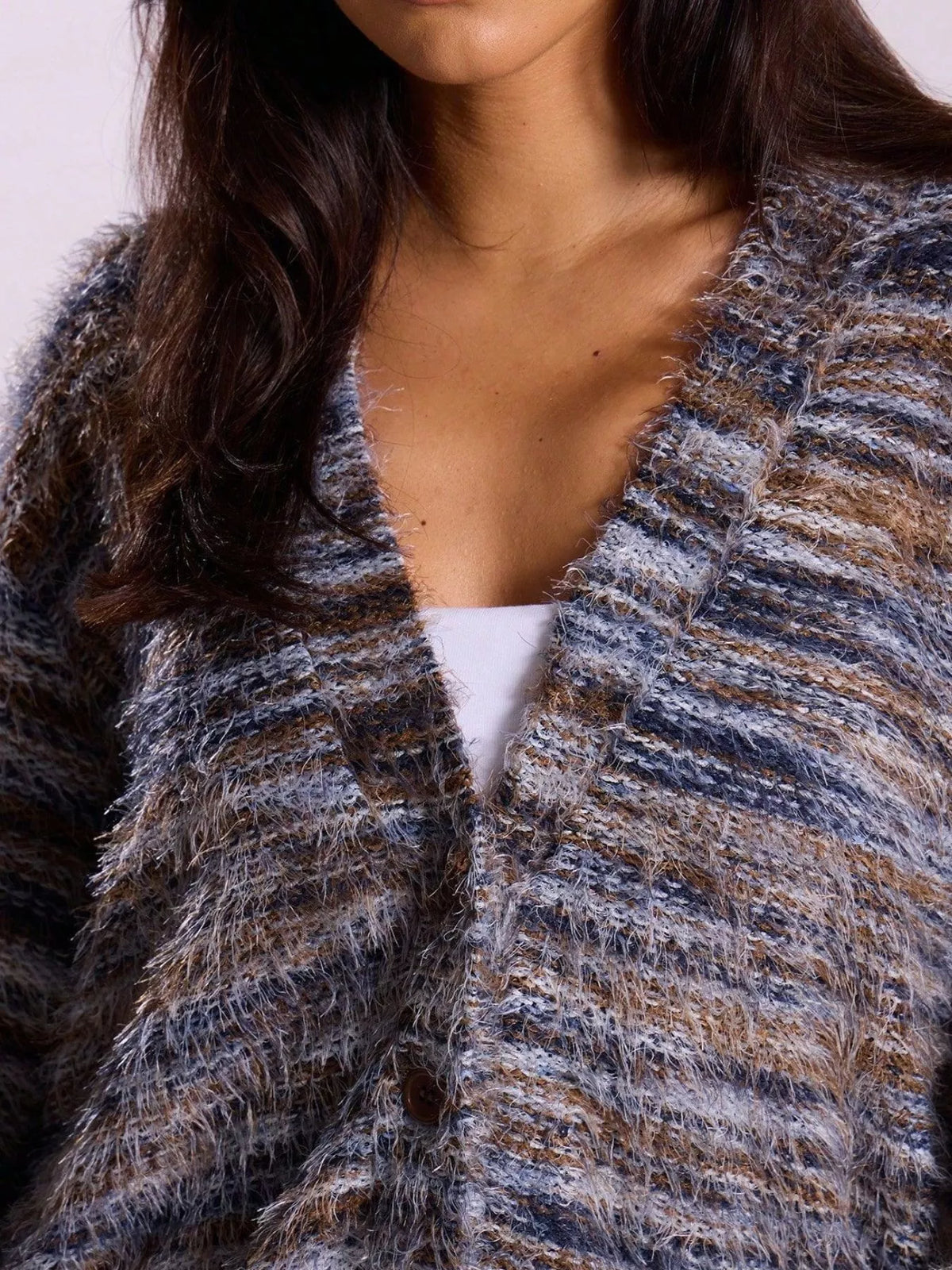 Textured Knit Button-down Cardigan (14)