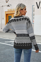 Round Neck Drop Shoulder Sweater (2)