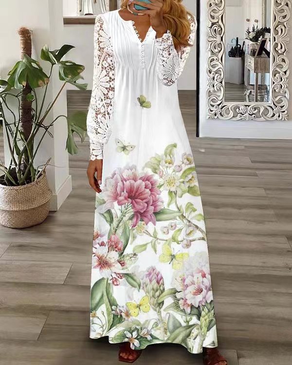 Lace Maxi Dress variant CJLY170456825YB|CJLY170456826ZA|CJLY170456827AZ|CJLY170456828BY|CJLY170456829CX|CJLY170456830DW|CJLY170456831EV|CJLY170456832FU