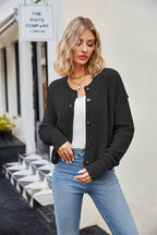 Button Down Exposed Seam Cardigan (6)
