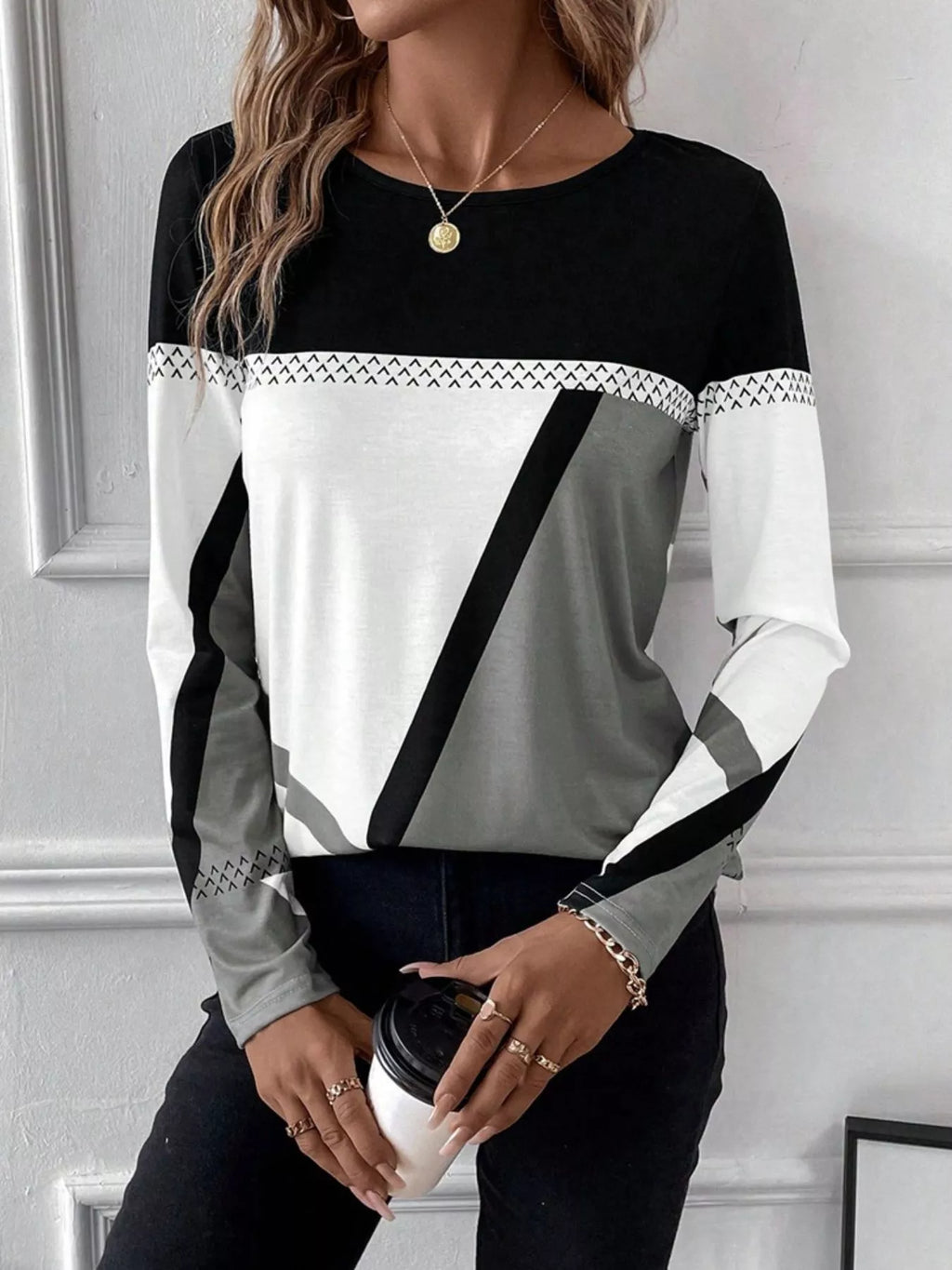 Block Long Sleeve T-shirt