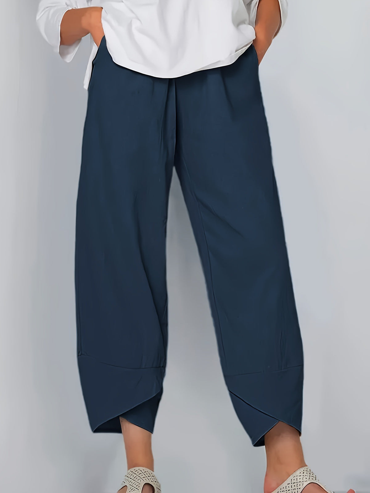 Elastic Waist Pants Pockets (6)