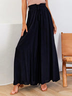 Drawstring Waist Wide Leg Pants (5)