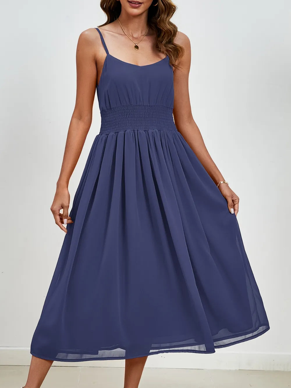 Scoop Neck Midi Cami Dress (8)