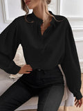 Mock Neck Button Front Shirt (13)