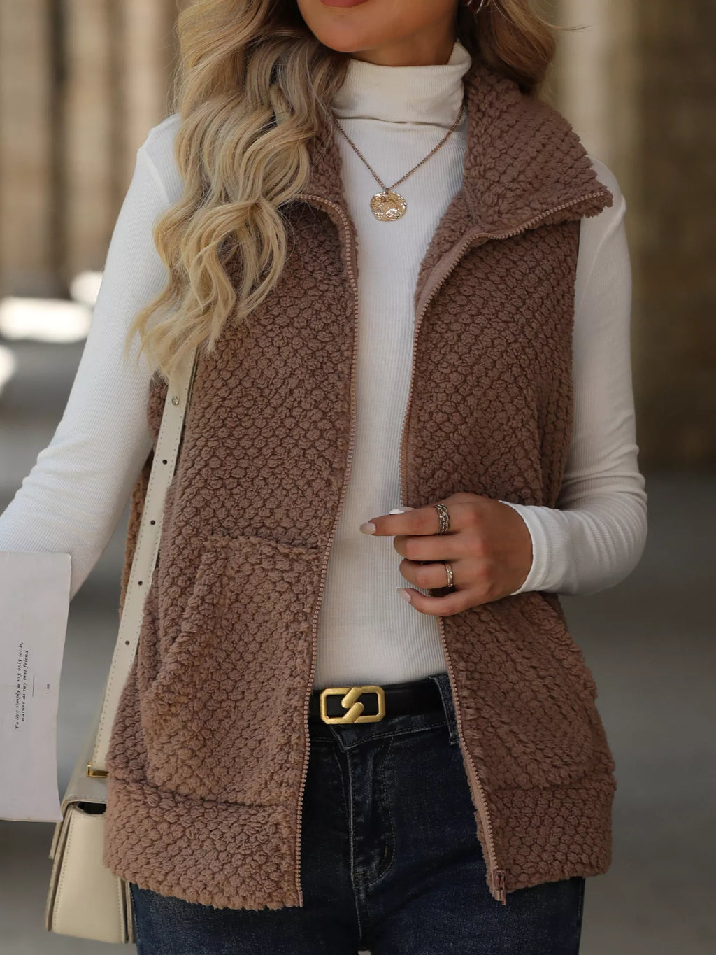 Zip-up Vest Coat (4)