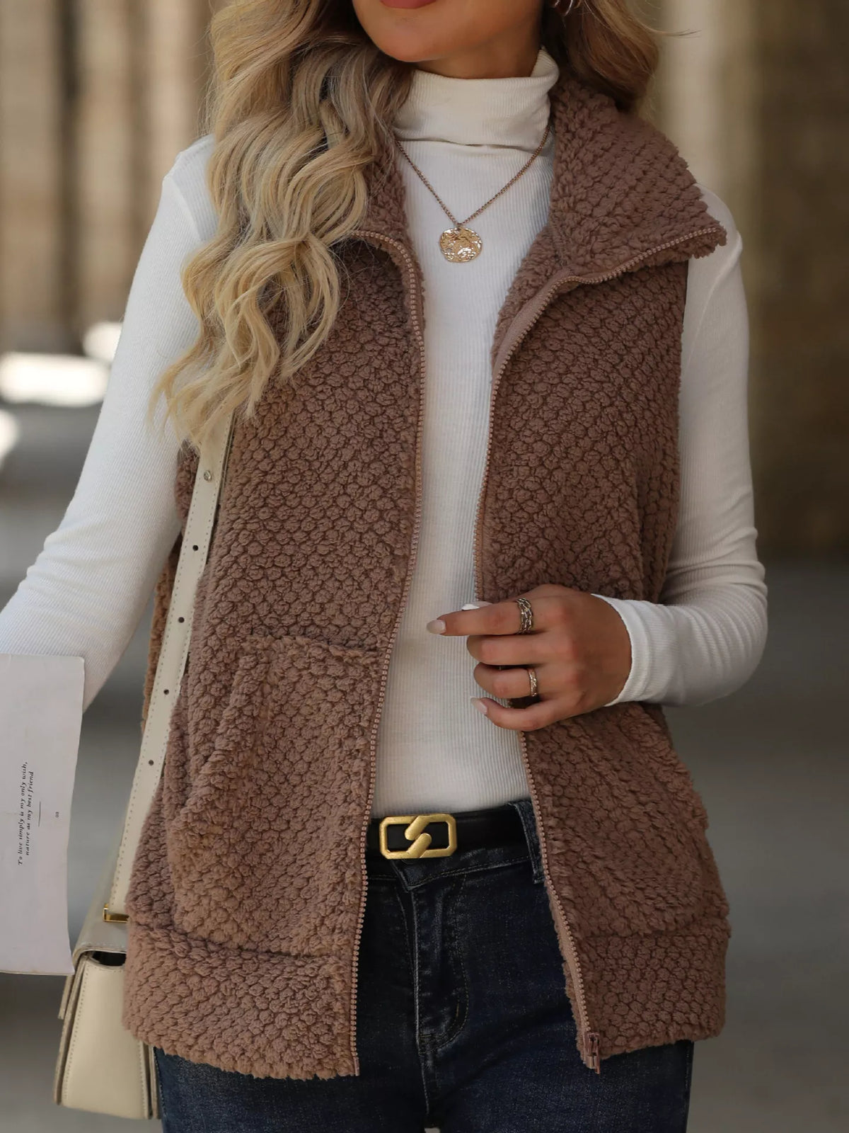Zip-up Vest Coat (4)