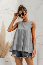 Round Neck Tiered Tank (3)