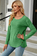 Round Neck Long Sleeve T-shirt (21)
