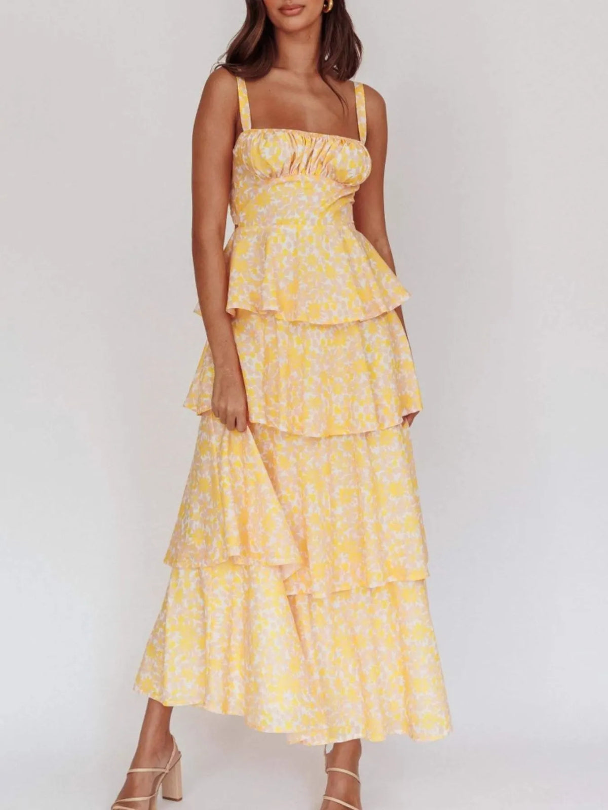 Floral Layered Ruffle Maxi Dress (4)