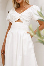 Sweetheart Neck Puff Sleeve Dress (10)
