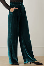 Loose Fit High Waist Long Pants Pockets (22)