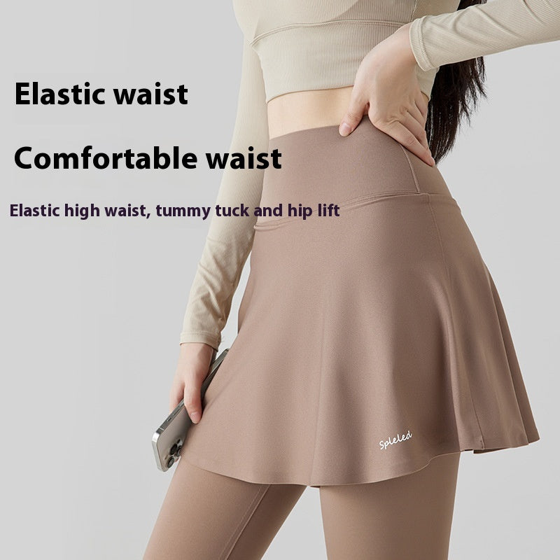 Yoga Culottes High Waist Hip Lift Outer Spring Two-piece photo 7