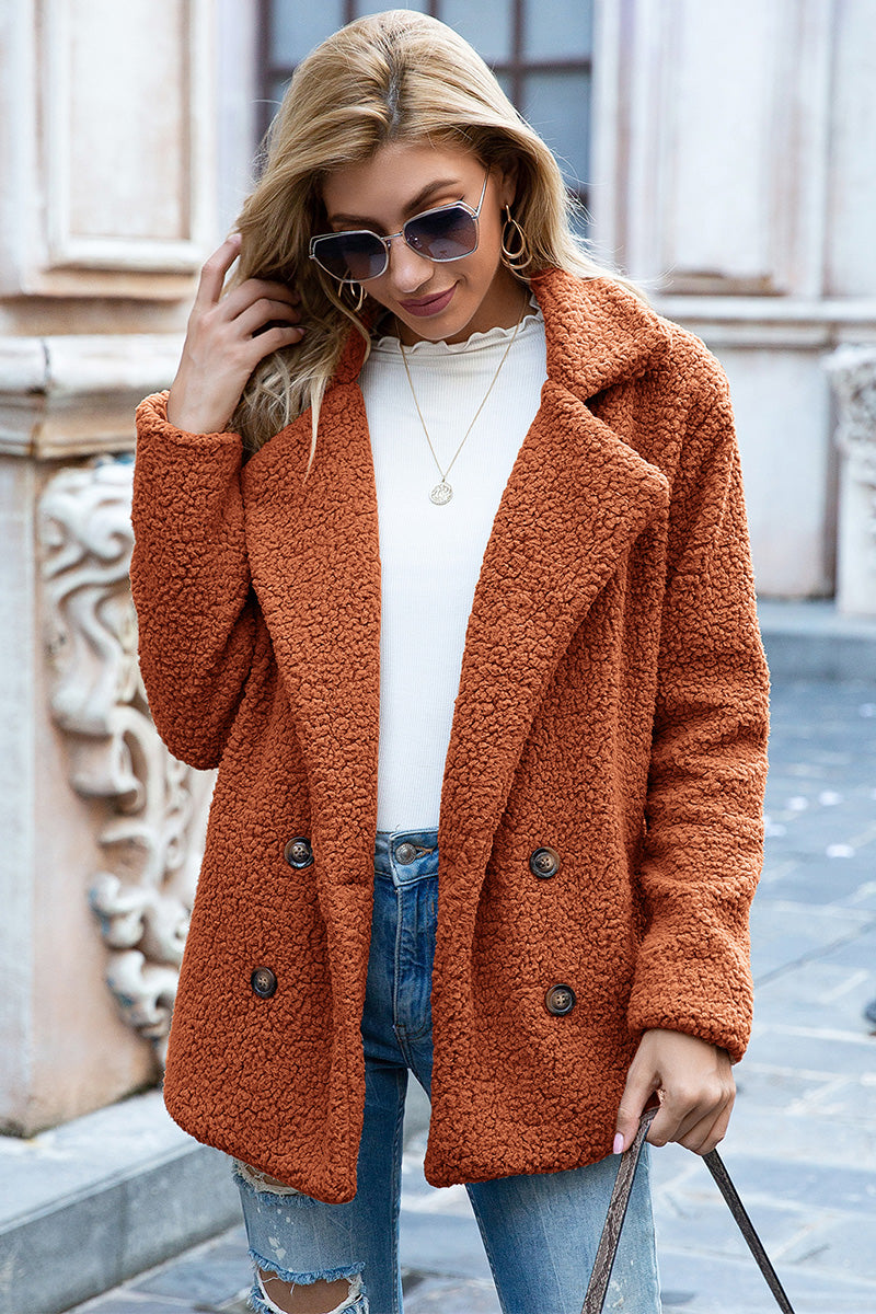 Full Size Lapel Collar Sherpa Coat (36)