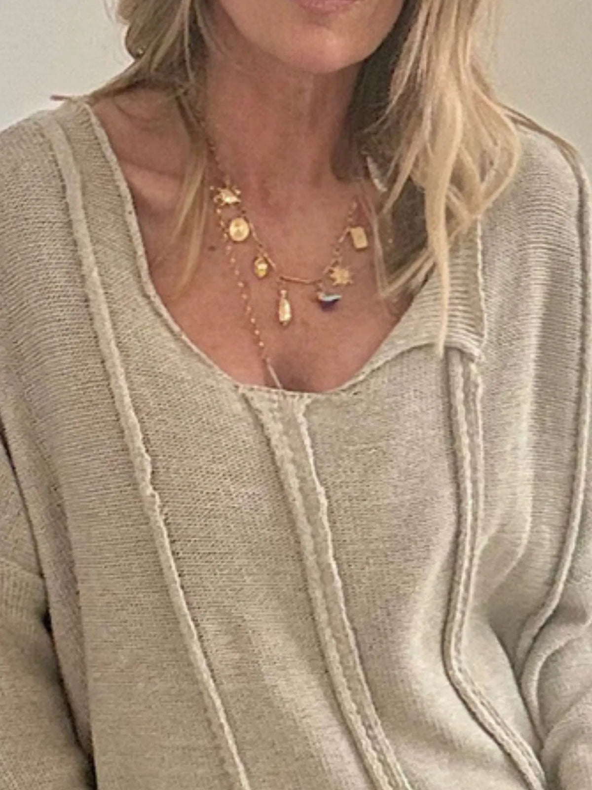 High-low Drop Shoulder Sweater (12)
