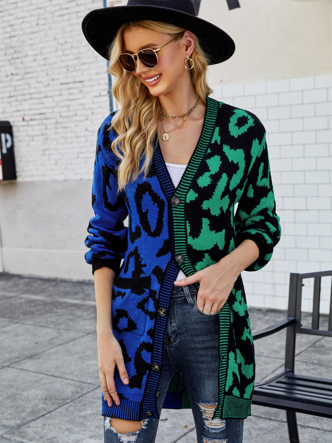 Leopard Button Down Longline Cardigan (10)