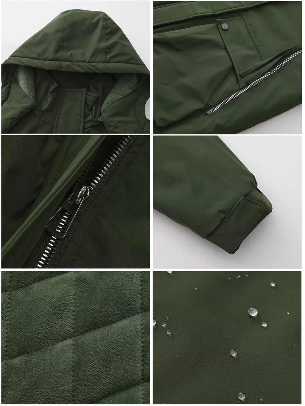 Full Size Zip Up Hooded Parka Outerwear Plus (9)