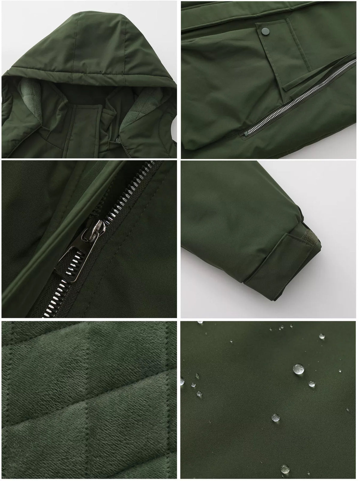 Full Size Zip Up Hooded Parka Outerwear Plus (9)