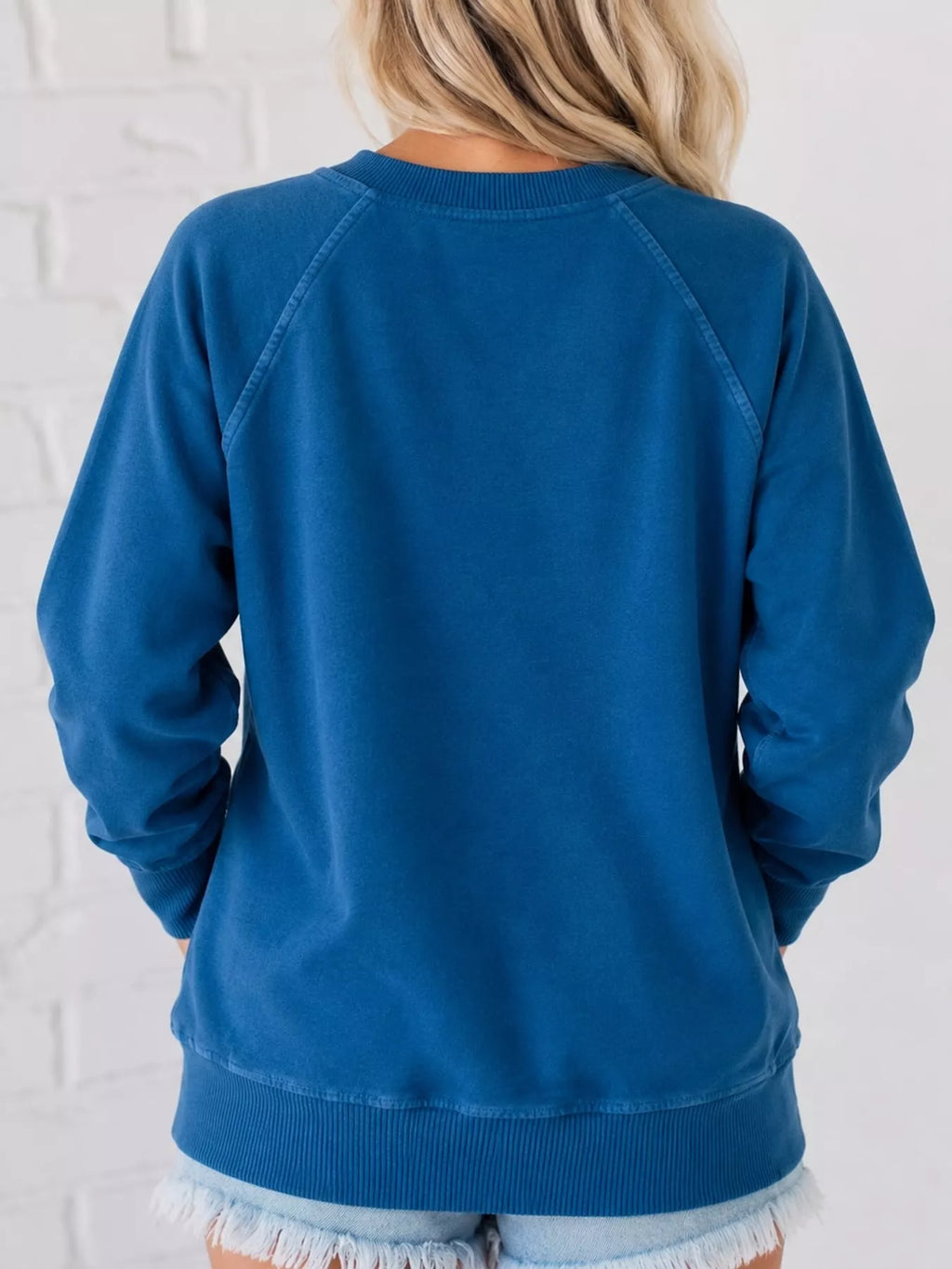 Crew Neck Raglan Sleeve Sweatshirt (13)