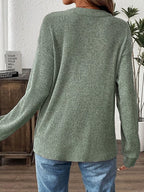 Ribbed Button Detail Long Sleeve T-shirt (6)